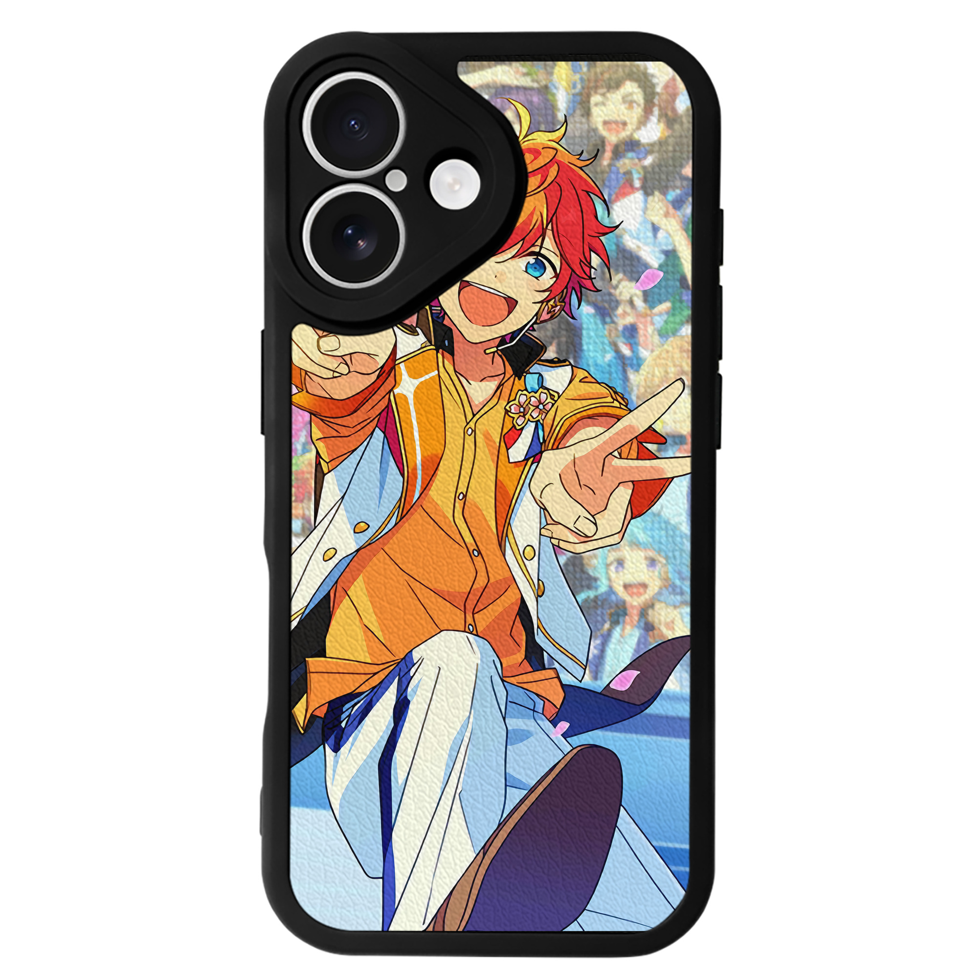 （画像用） あんさんぶるスターズ! Ensemble Stars 【iPhone 16シリーズ対応】シリコンスマホケース（レザー調） 材質：シリコン